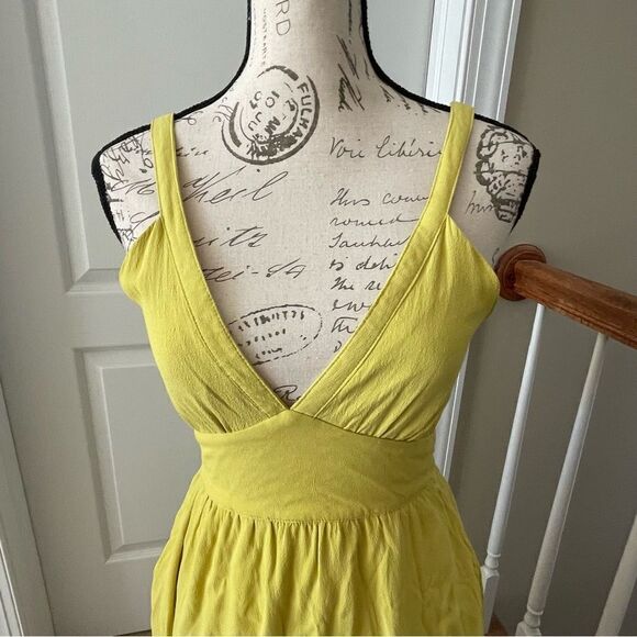 Lulus Lime Green Tie-Back Midi Dress - Picture 4 of 8